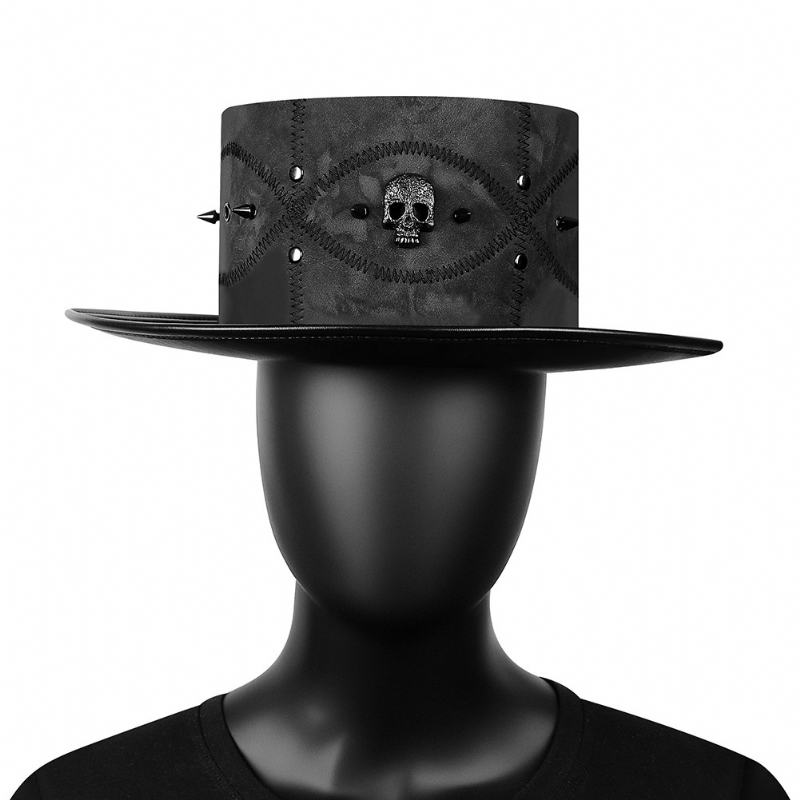 Kapelusz Damski Plague Doctor Flat Magic Prom Europe Dorosły Damski Kapelusz Przemysłowy Ze Sztucznej Skóry