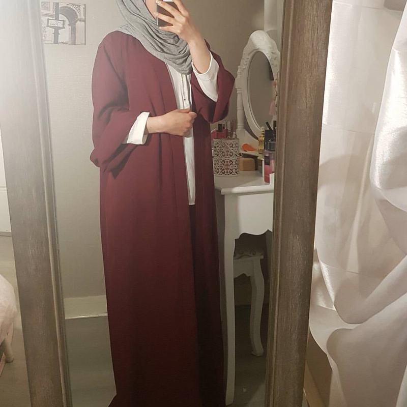 Kardigan Pure Color Xl Spot Middle East Cardigan Dubai Robe