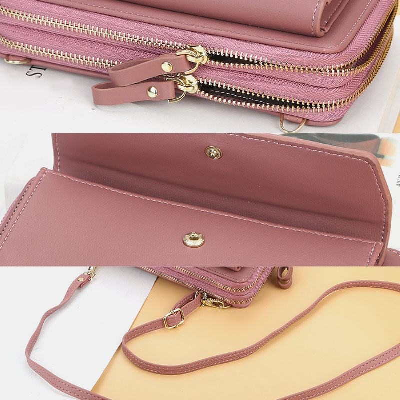 Kobiety 12 Gniazda Karty Bag W Torbie Crossbody Duże Pojemność