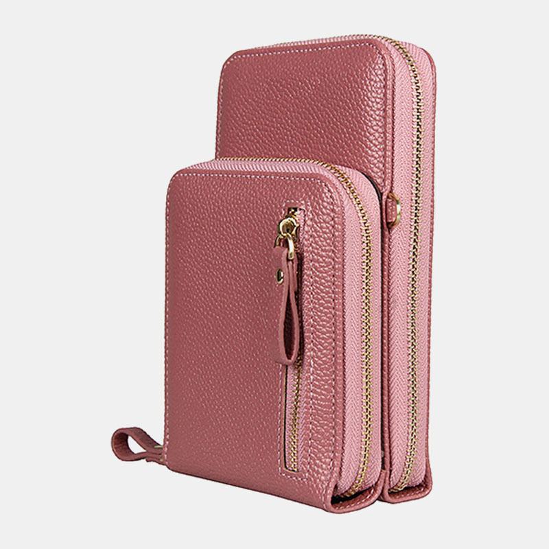 Kobiety 8 Miejsc Na Karty Solidna Codzienna Torba Na Telefon Torba Na Ramię Crossbody