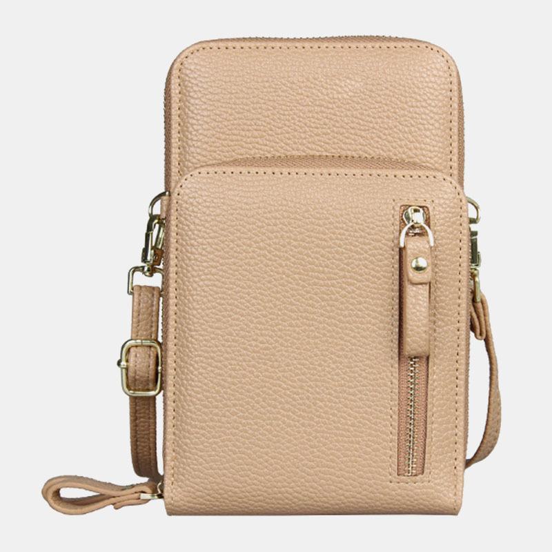 Kobiety 8 Miejsc Na Karty Solidna Codzienna Torba Na Telefon Torba Na Ramię Crossbody