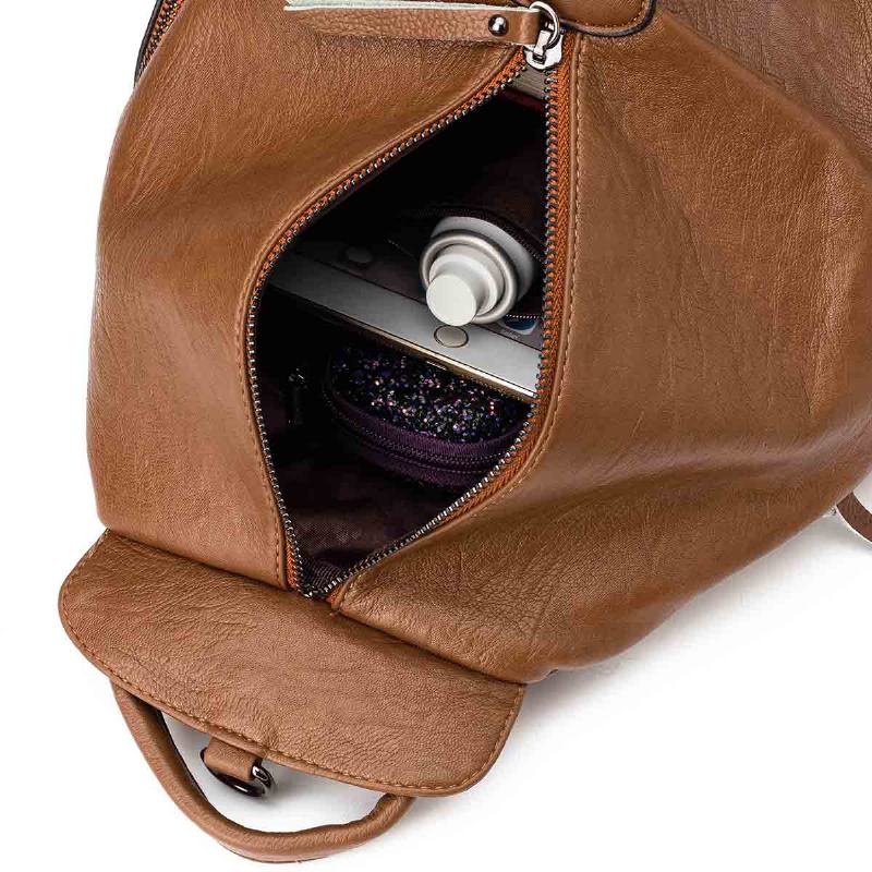 Kobiety Anti-theft Skórzany Plecak Kadell Moda Ladies Torebka Anti Theft Bag Casual Plecak Podróżny Zakupy Daypack