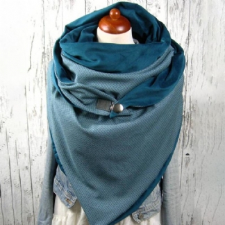 Kobiety Bawełna Plus Gruby Utrzymać Ciepło Zima Na Zewnątrz Dorywczo Jednolity Kolor Wielofunkcyjny Szal