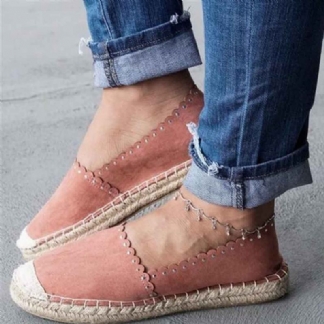 Kobiety Casual Oddychające Espadrille Płaskie Slip On Flats