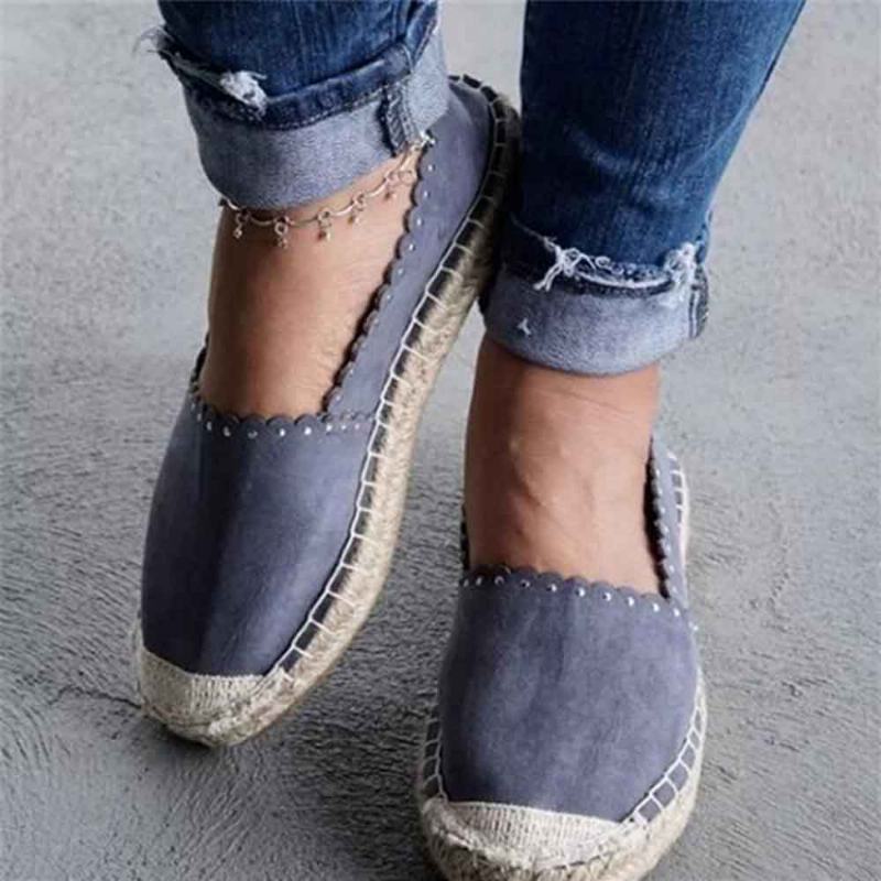 Kobiety Casual Oddychające Espadrille Płaskie Slip On Flats