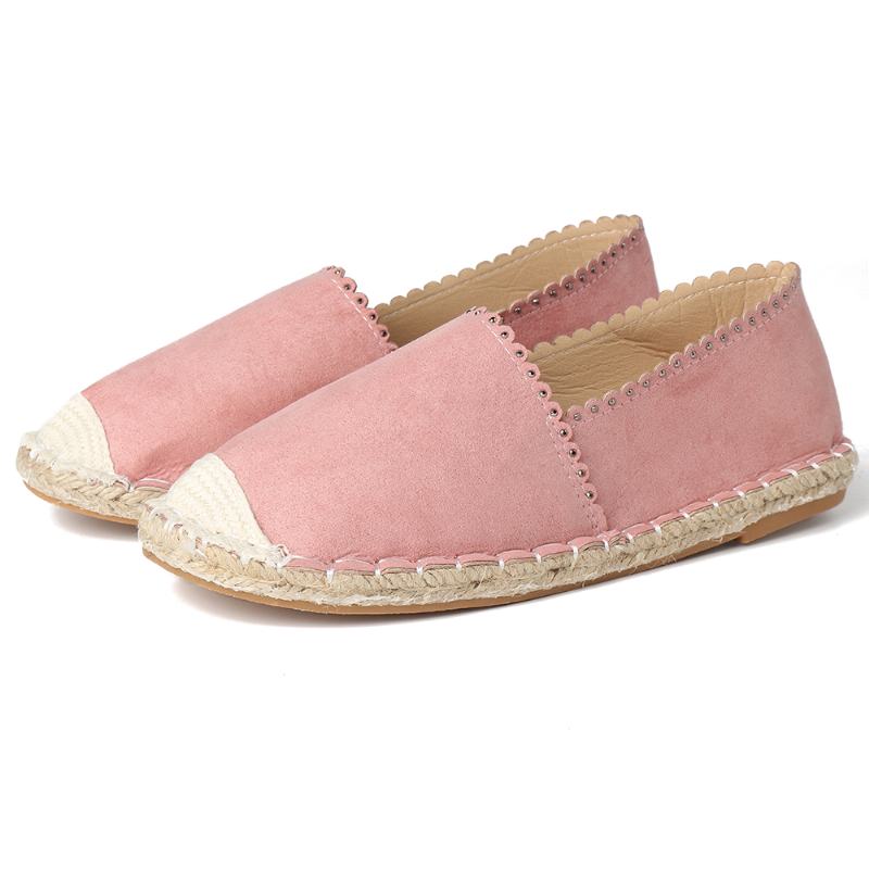 Kobiety Casual Oddychające Espadrille Płaskie Slip On Flats