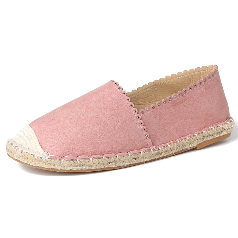 Kobiety Casual Oddychające Espadrille Płaskie Slip On Flats