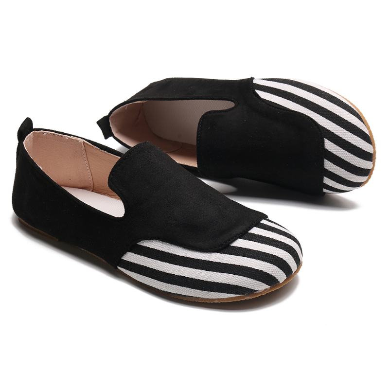 Kobiety Casual Suede Stitching Slip On Flats