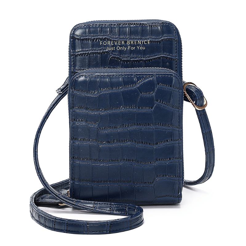 Kobiety Crocodile Pattern Multi-card Slots Bag Torba Na Telefon Torba Crossbody