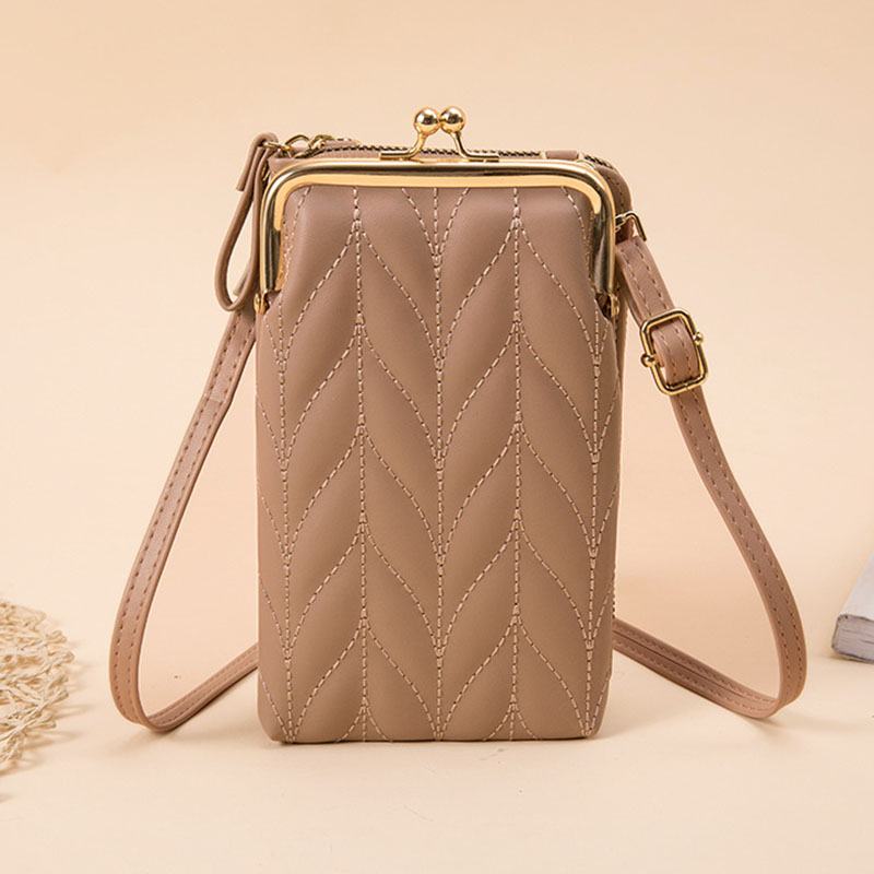 Kobiety Faux Leather Moda Wielofunkcyjna Wodoodporna Torba Crossbody Krótka Torba Na Telefon