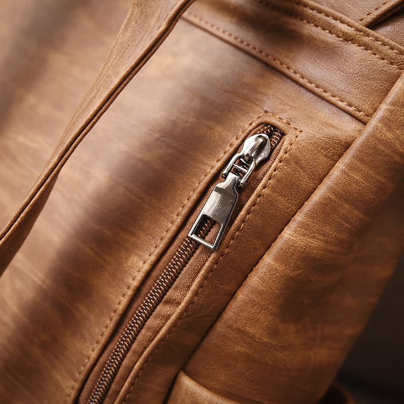Kobiety Faux Leather Retro Wodoodporny Plecak O Dużej Pojemności 15.6-calowa Torba Na Laptopa