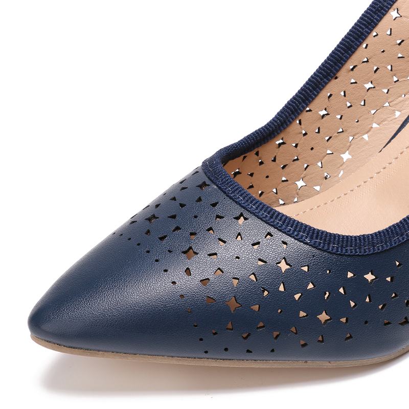 Kobiety Hollow Out Pointed Toe Slingback Eleganckie CZółenka Biurowe