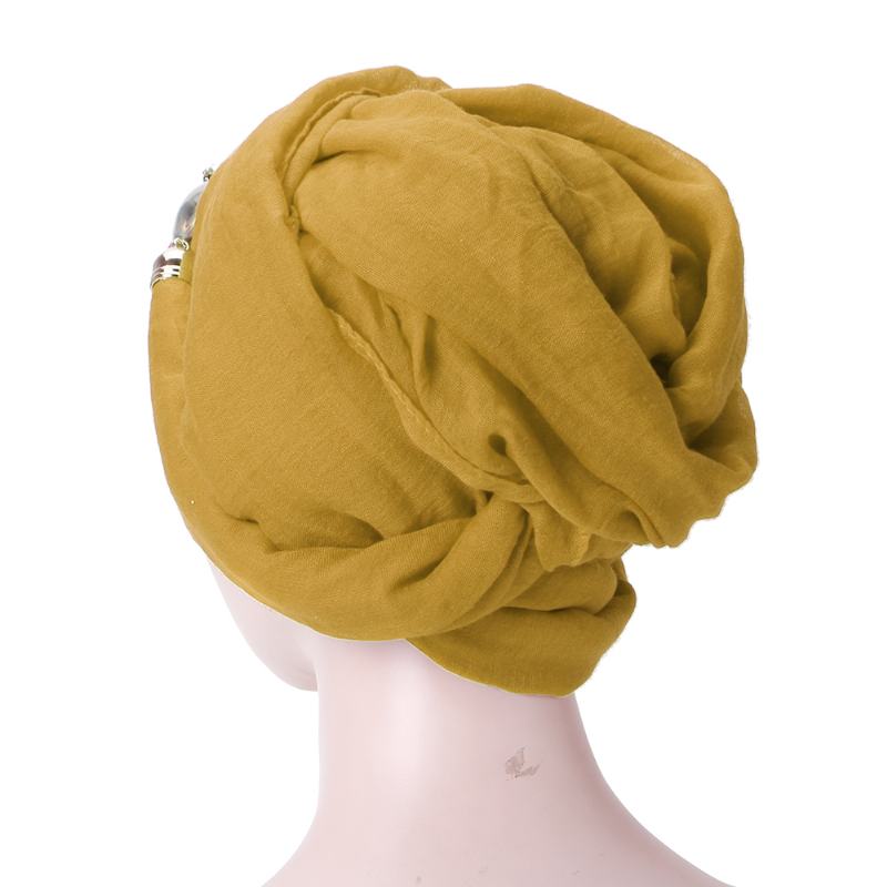 Kobiety Koronkowe Szale Islamski Hidżab Długi Szalik Nakrycia Głowy Turban Cap