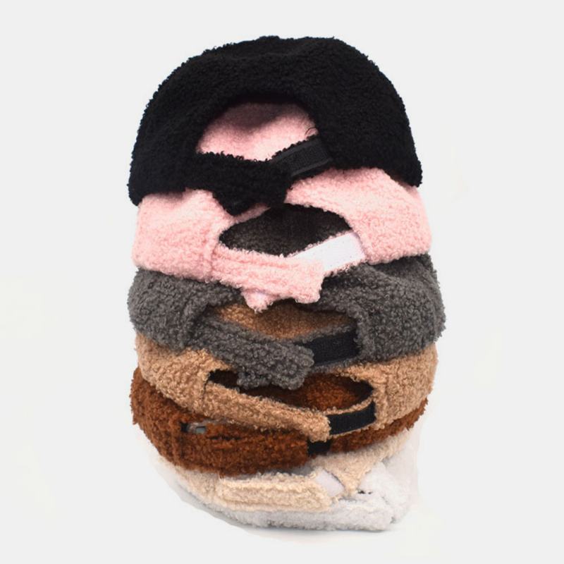 Kobiety Lamb Hair Warm Winter Outdoor Sunvisor Casual Couple Hat Baseball Hat