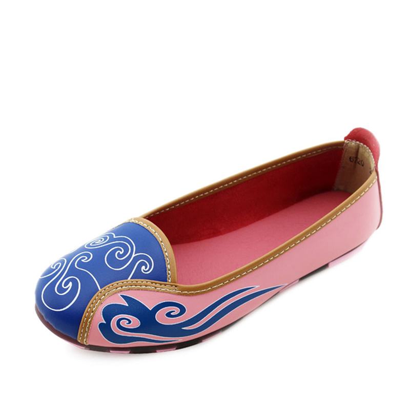 Kobiety Letnie Miękkie Wygodne Casual Outdoor Leather Slip On Flat Loafers Shoes