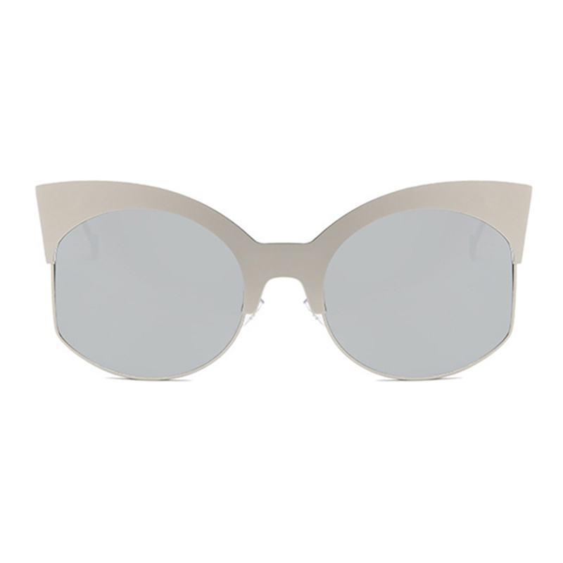 Kobiety Mężczyźni Outdoor Metal Half Frame Okulary Przeciwsłoneczne Big Frame Ocean Piece Sunglasses