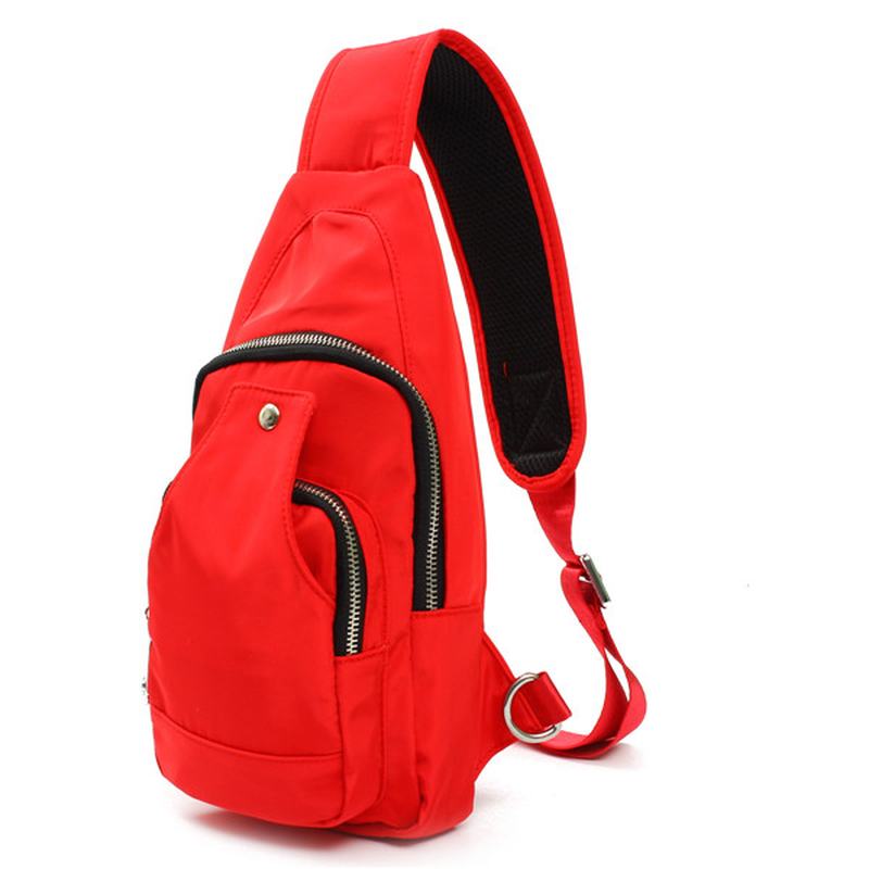 Kobiety Mężczyzn Nylonowe Torby Na Klatkę Piersiową Sport Waterproof Crossbody Torby Swobodne Torby Na Zewnątrz