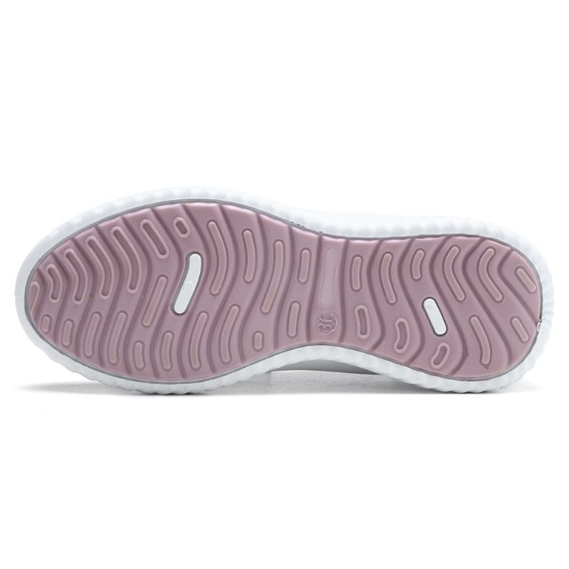 Kobiety Mesh Oddychające Easy Slip On Lazy Casual Flat Walking Shoes