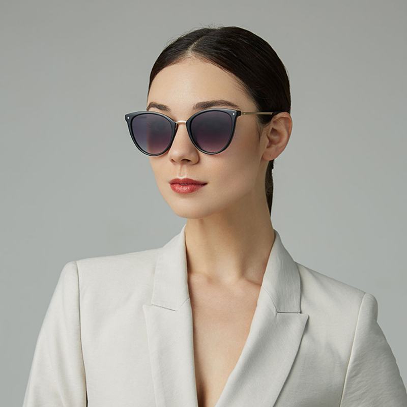 Kobiety Moda Codzienna Metalowa Pełna Rama Plus Rozmiar Okulary Przeciwsłoneczne Z Ochroną Przed Promieniowaniem Uv