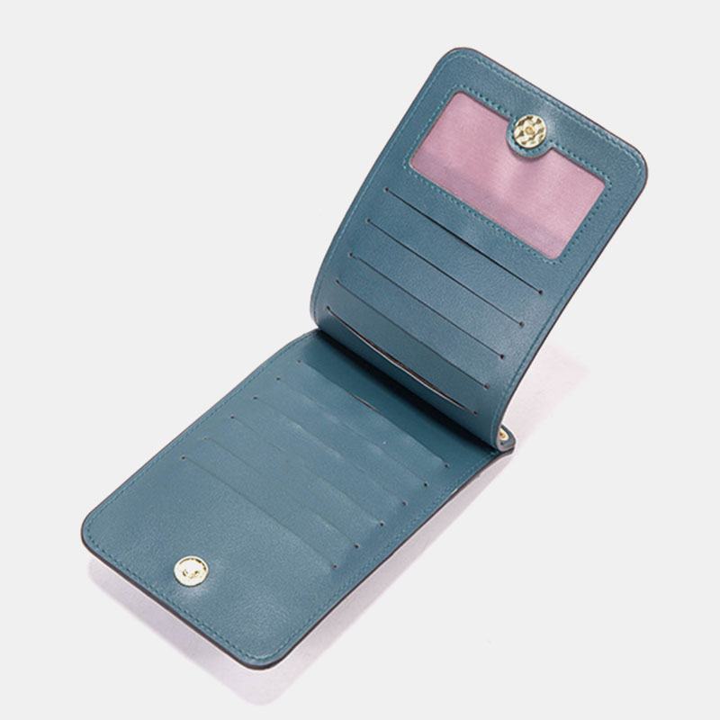 Kobiety Pu Leather Anti-theft Multi-card Slot Card Holder 6.5-calowa Torba Na Telefon Torba Na Ramię Torba Przez Ramię