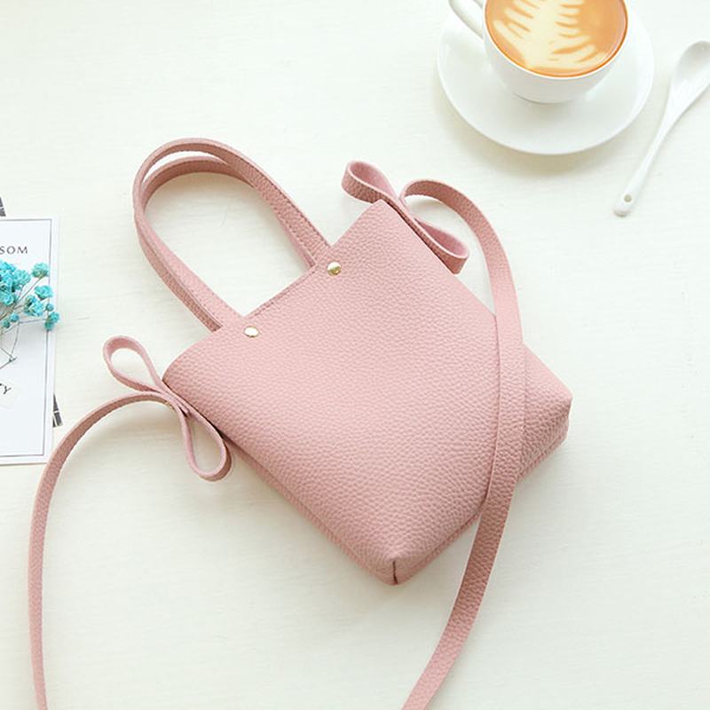 Kobiety Pu Leather Candy Color Mała Torebka Torba Na Telefon Torba Na Ramię Torba Na Ramię