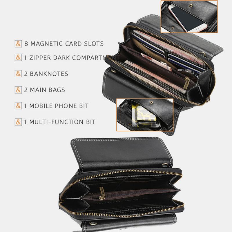 Kobiety Pu Leather Cross Flower Tassel Duża Pojemność Multi-card Slot Phone Bag Torba Przez Ramię Torba Na Ramię