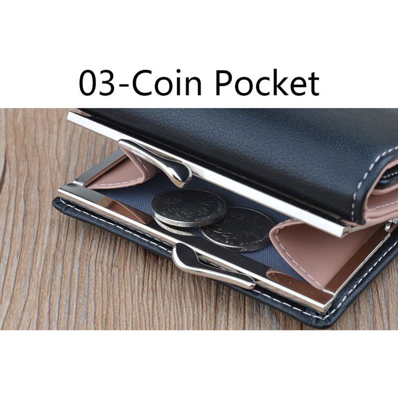 Kobiety Pu Leather Floral Clutch Short Solid Buckle Ladies Wallet Mini Portable Credit Card Torebka