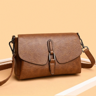 Kobiety Retro Faux Leather Wodoodporna Magnetyczna Torba Na Ramię 6.5 Cala Torba Na Telefon Crossbody