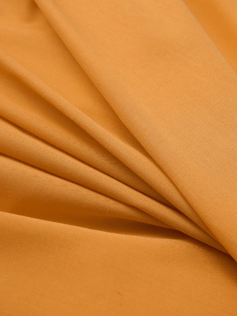 Kobiety Solidna Wycięcie Pod Szyją Warstwowe Guziki Na Plecach Sukienka Abaya Kaftan