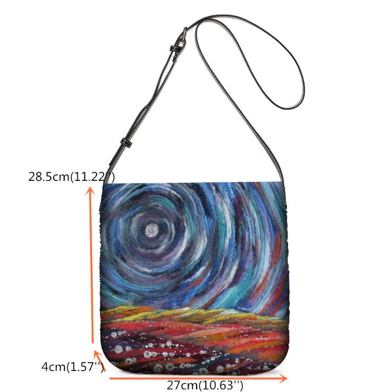 Kobiety Starry Sky Kolorowe Diy Torba Na Włosy Jagnięce Torba Przez Ramię