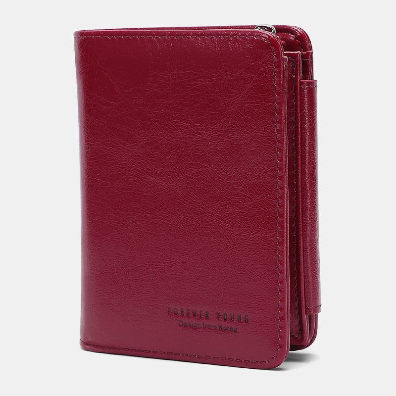 Kobiety Trifold Krótkie Wielofunkcyjne Portfele Pu Leather 13 Posiadacz Karty Slot Na Karty Portmonetka Klip Na Pieniądze