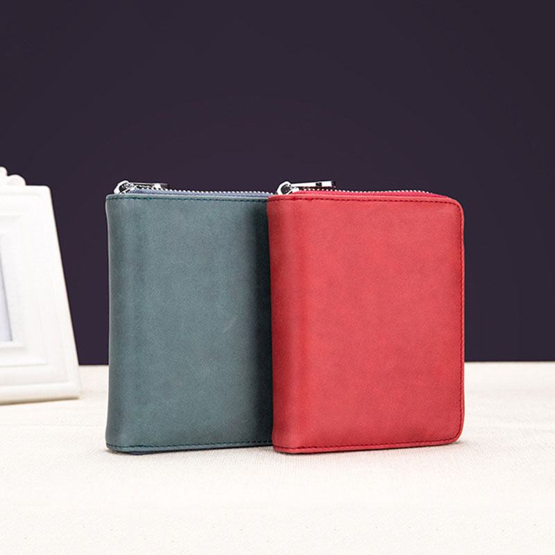 Kobiety Z Prawdziwej Skóry Anti-theft Organ Design Milti-card Slot Card Bag Card Holder Wallet