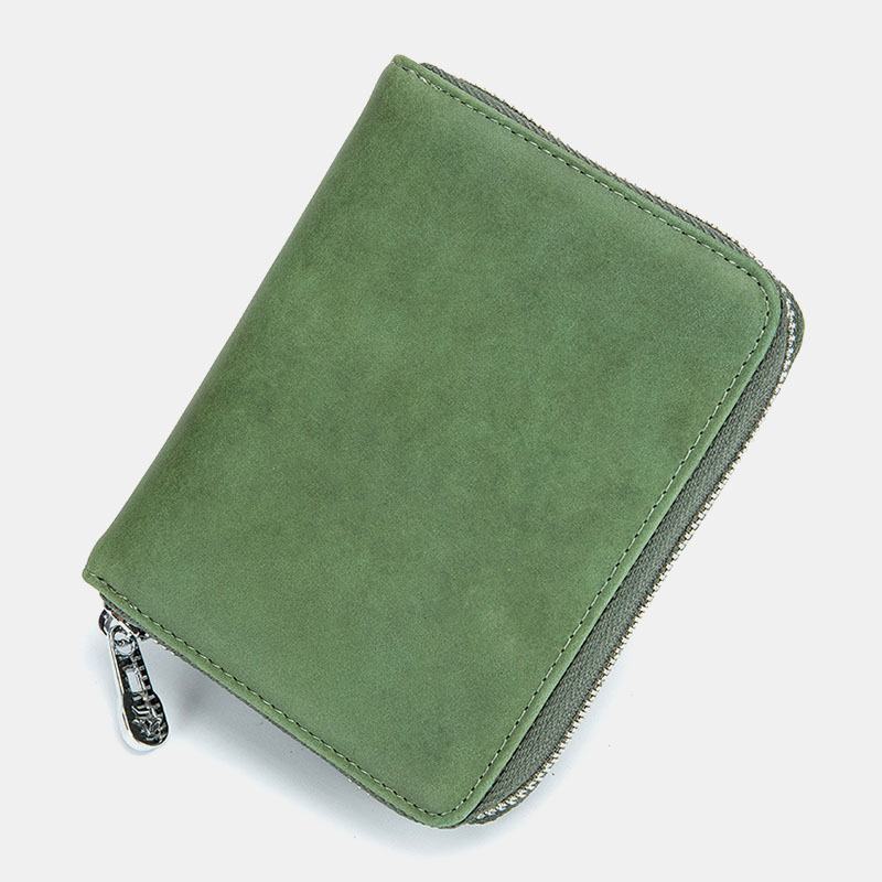 Kobiety Z Prawdziwej Skóry Anti-theft Organ Design Milti-card Slot Card Bag Card Holder Wallet