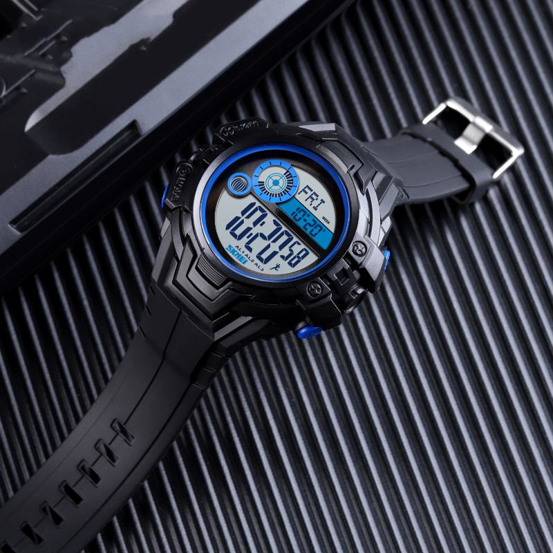 Kompas Kalorii Krokomierz Chrono 5atm Outdoor Sports Męskie Cyfrowy Zegarek