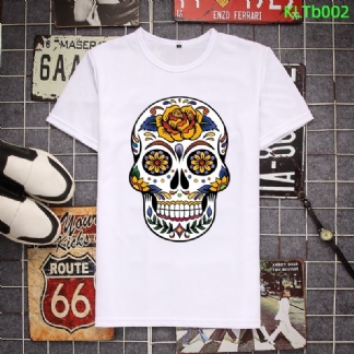 Krótki Rękaw Skull Street Mesh