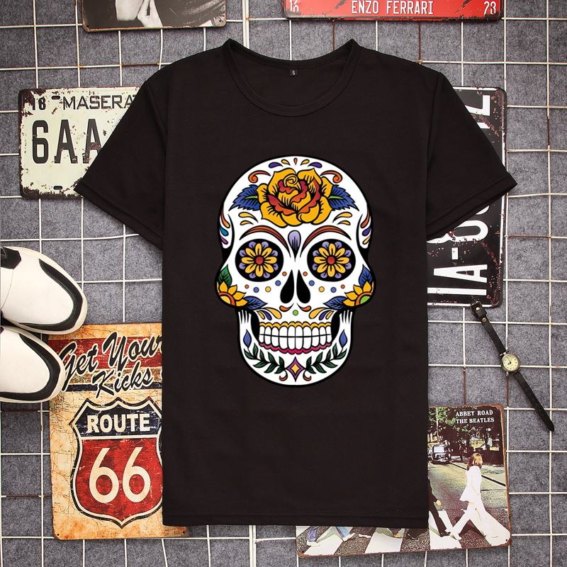 Krótki Rękaw Skull Street Mesh