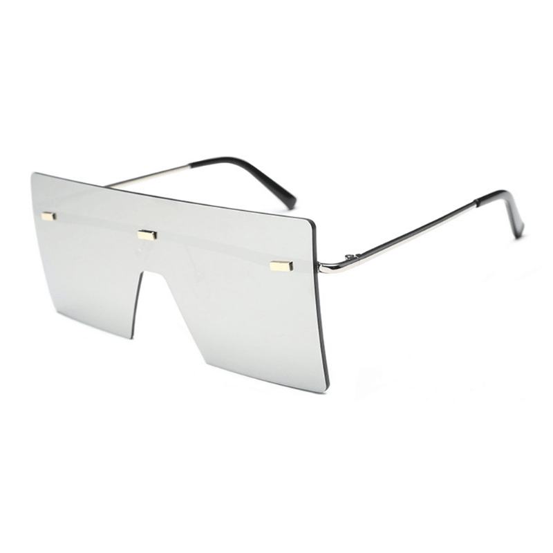 Kwadratowe Okulary Solid Color Gradient Transparentne Okulary