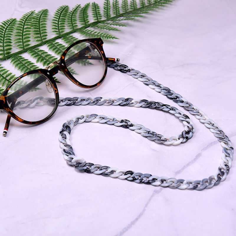 Łańcuszek Do Okularów Szylkretowy Dwukolorowy Antypoślizgowy Antypoślizgowy Okulary Smycz Halter Neck