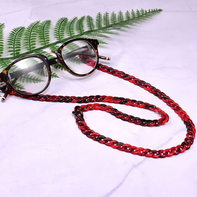 Łańcuszek Do Okularów Szylkretowy Dwukolorowy Antypoślizgowy Antypoślizgowy Okulary Smycz Halter Neck