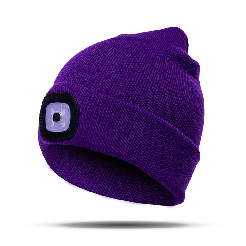 Led Light Beanie Hat CZapka Z Dzianiny Jogging Night Walking