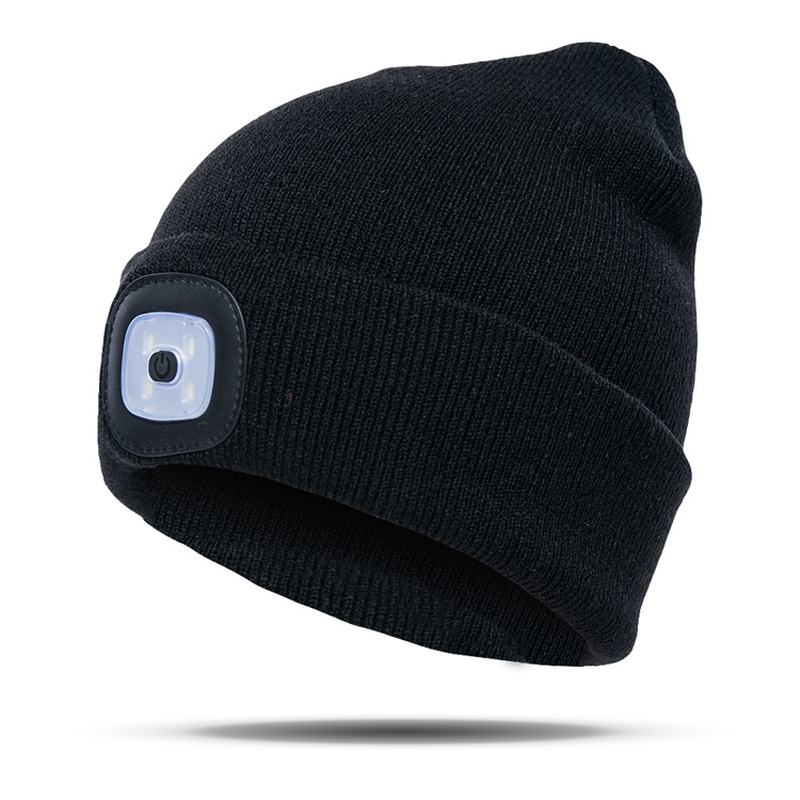 Led Light Beanie Hat CZapka Z Dzianiny Jogging Night Walking