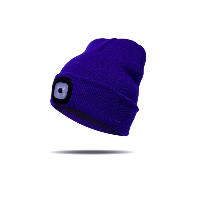 Led Light Beanie Hat CZapka Z Dzianiny Jogging Night Walking