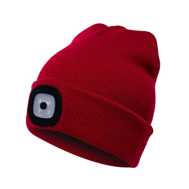 Led Light Beanie Hat CZapka Z Dzianiny Jogging Night Walking