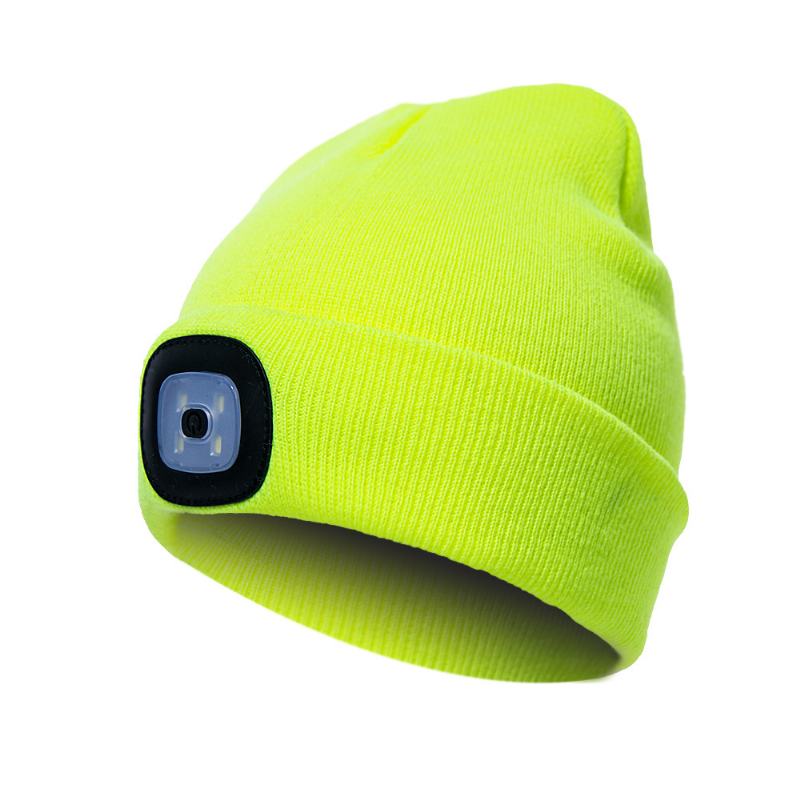 Led Light Beanie Hat CZapka Z Dzianiny Jogging Night Walking