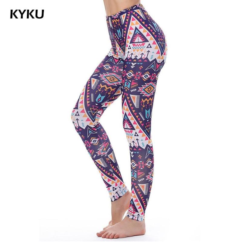 Legginsy Damskie Legg Legginsy Fitness Seksowne Spodnie Wysokiej Talii Push Up Błyszczące 3d Drukowane Rainbow Star Kot Pączki