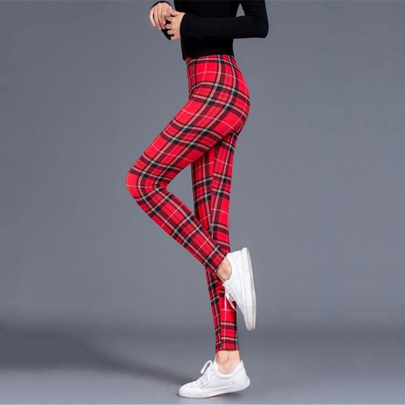 Legginsy W Kratę Damskie Seksowne Spodnie Legginsy Push-up Moda Fitness Legg Siłownia Sporting Plus Rozmiar Spodnie Z Wysokim Stanem