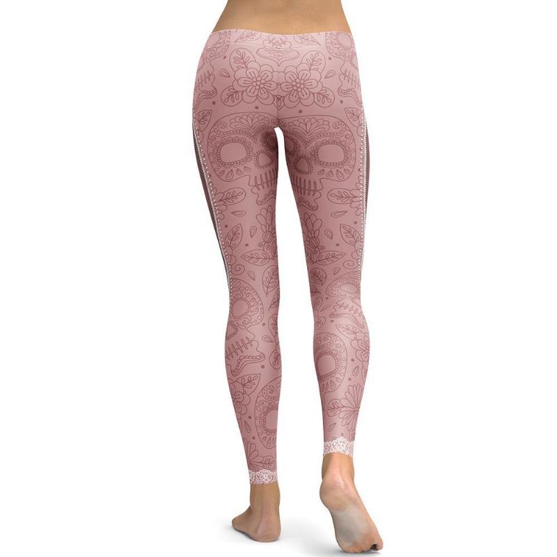 Legginsy W Nowym Stylu Kobiety Fajne Nogi Mięśni Legging Zipper Druk 3d Legg Spodnie Wysoka Talia Elastyczność Legins