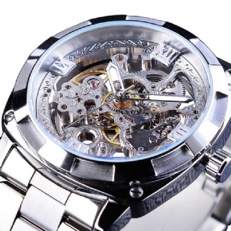 Lekki Luksusowy Wodoodporny Wyświetlacz Świetlny 3atm Moda Męskie Mechanical Watch