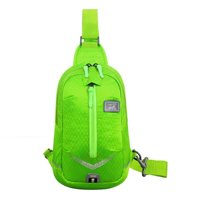 Lekkie Wodoodporne Torby Na Klatkę Piersiową Mężczyźni Kobiety Outdoor Travel Luminous Torba Na Ramię Running Torby Turystyczne