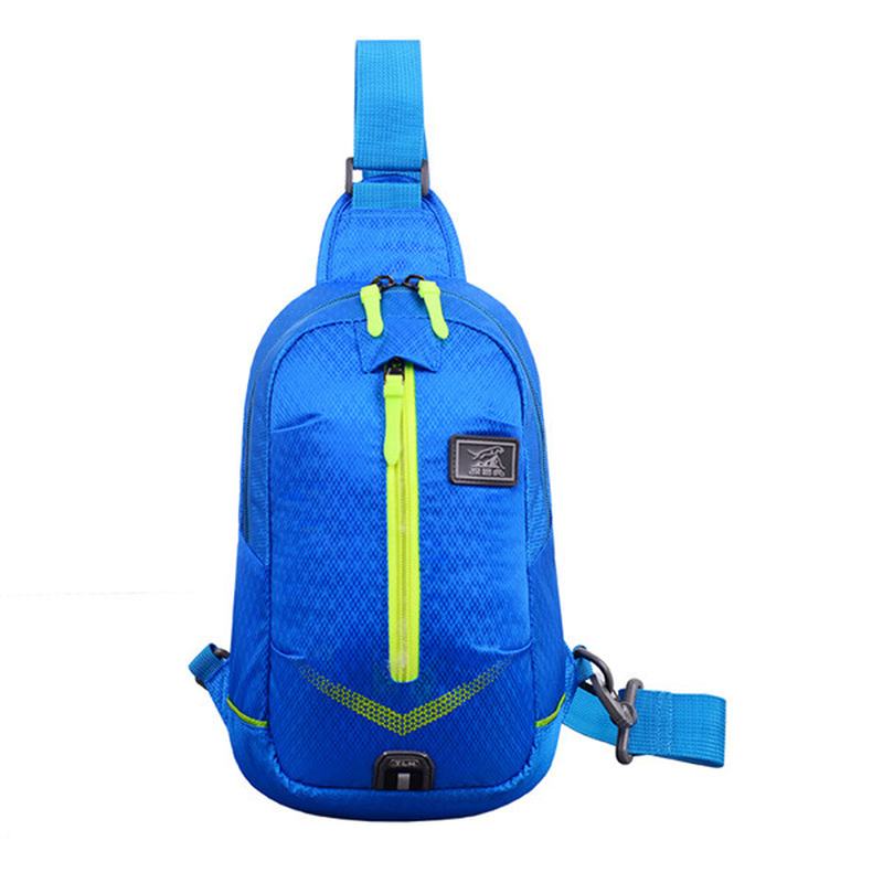 Lekkie Wodoodporne Torby Na Klatkę Piersiową Mężczyźni Kobiety Outdoor Travel Luminous Torba Na Ramię Running Torby Turystyczne